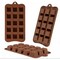 Kitcheniva Silicone Square Chocolate Drop Mold (4.1 x 8.5 Inch) - Makes 15 Chocolate Drops